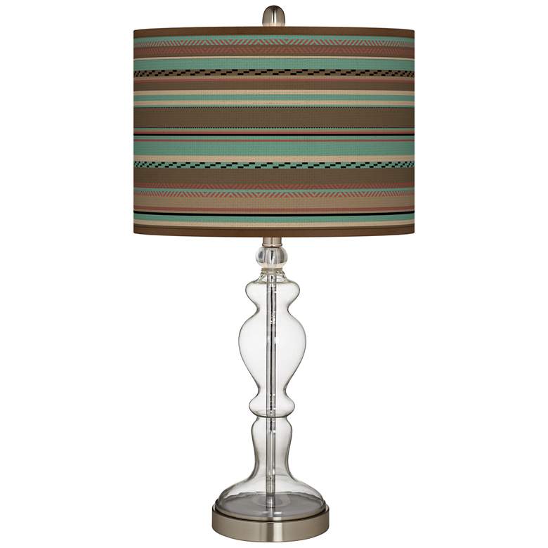 Image 1 Southwest Shore Giclee Apothecary Clear Glass Table Lamp