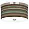 Southwest Shore Giclee Nickel 10 1/4" Wide Ceiling Light