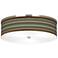 Southwest Shore Giclee Nickel 20 1/4" Wide Ceiling Light