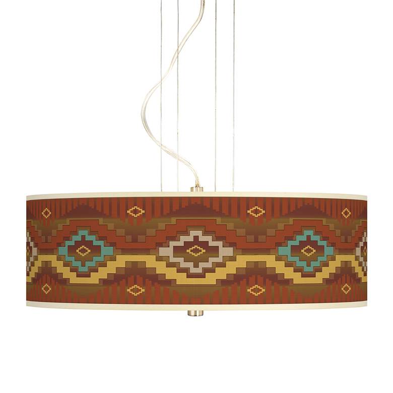 Image 1 Southwest Sienna 20" Wide 3-Light Pendant Chandelier