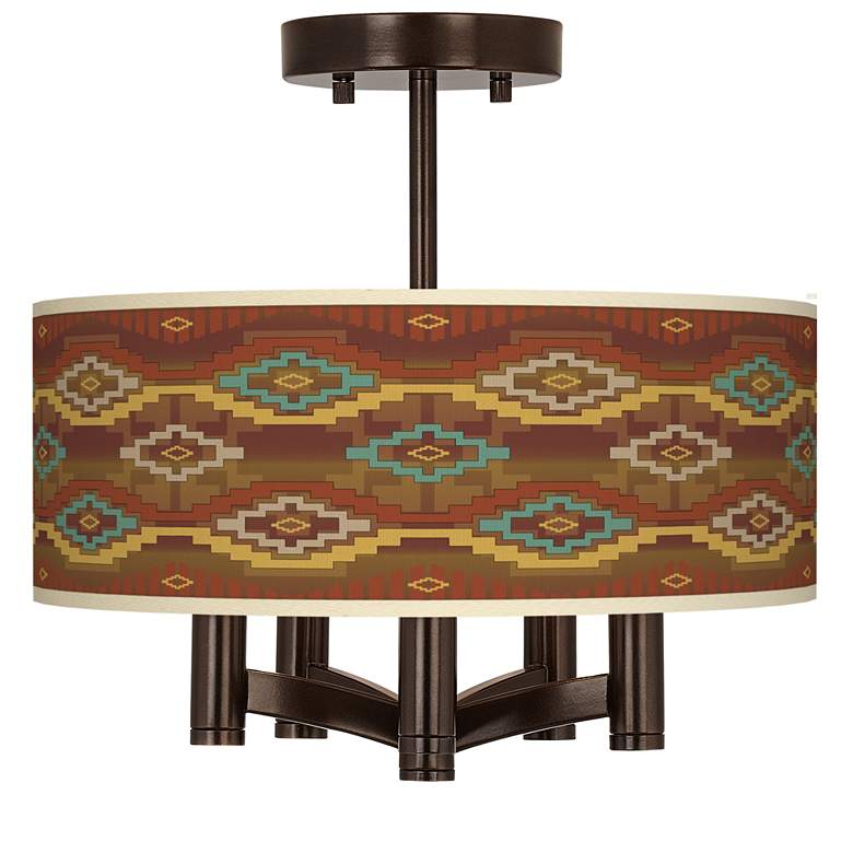 Image 1 Southwest Sienna Ava 5-Light Bronze Ceiling Light