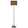 Southwest Sienna Brushed Nickel Pull Chain Floor Lamp