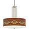 Southwest Sienna Carey 24" Brushed Nickel 4-Light Chandelier