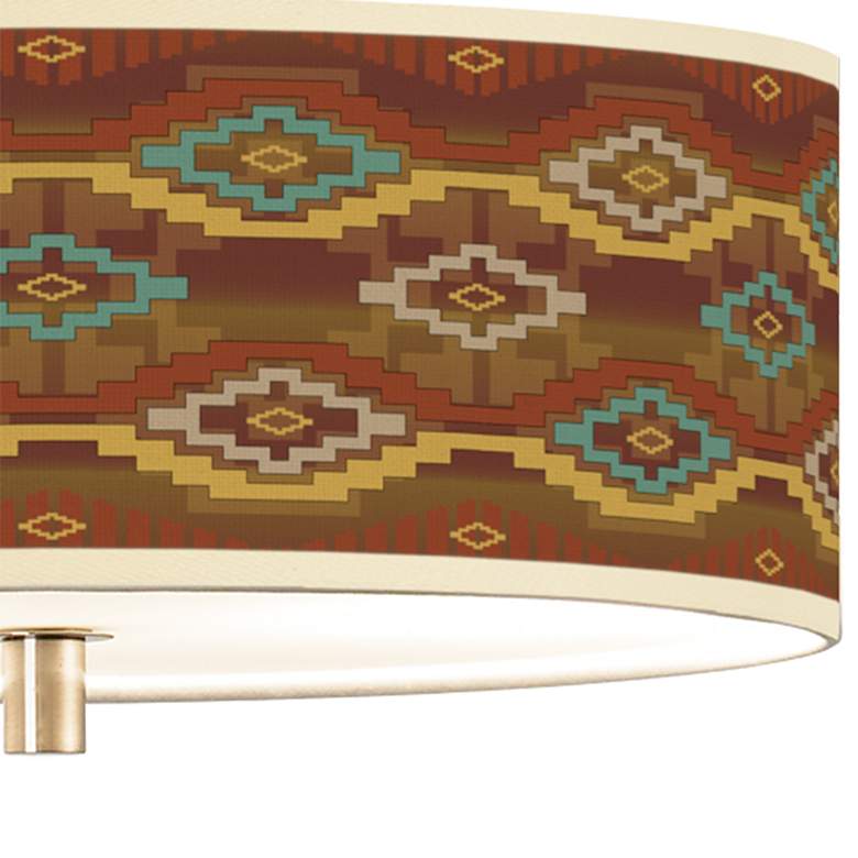 Image 2 Southwest Sienna Giclee 14" Wide Ceiling Light more views