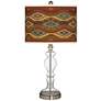 Southwest Sienna Giclee Apothecary Clear Glass Table Lamp