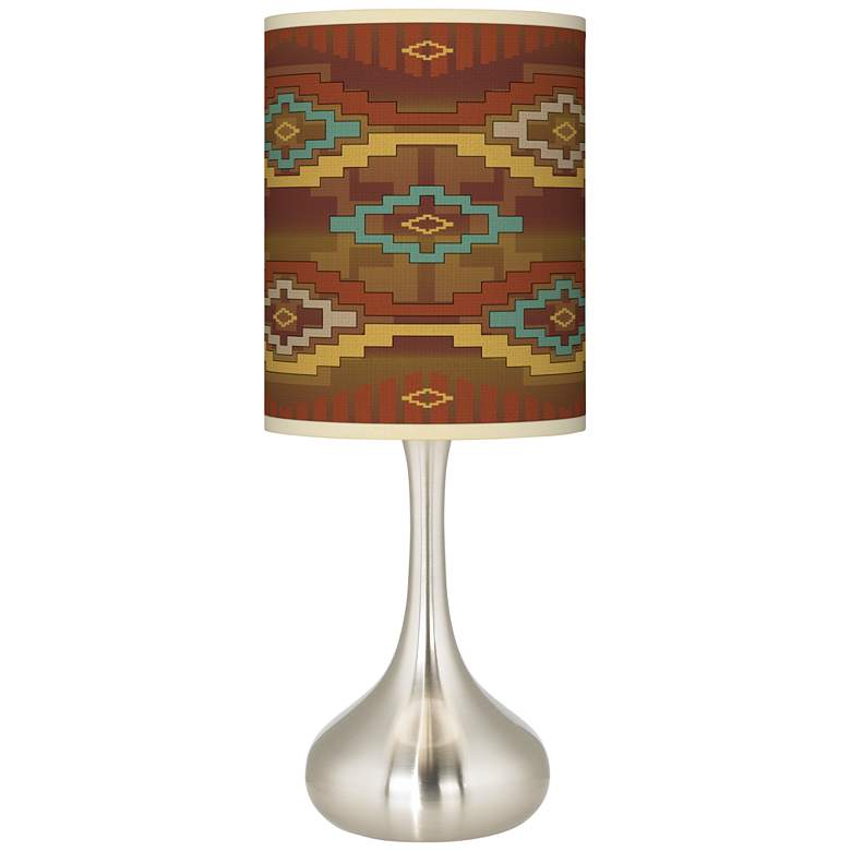 Image 1 Southwest Sienna Giclee Droplet Table Lamp