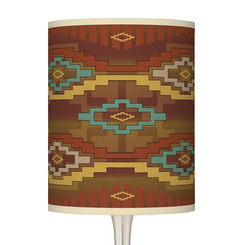 Image 2 Southwest Sienna Giclee Droplet Table Lamp more views