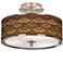 Southwest Sienna Giclee Glow 14" Wide Ceiling Light