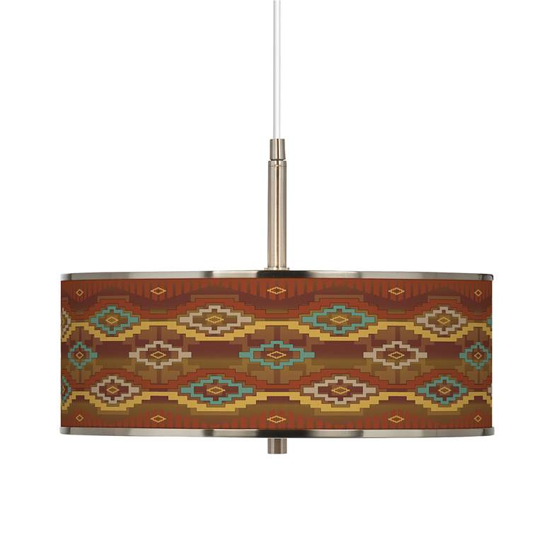 Image 1 Southwest Sienna Giclee Glow 16" Wide Pendant Light
