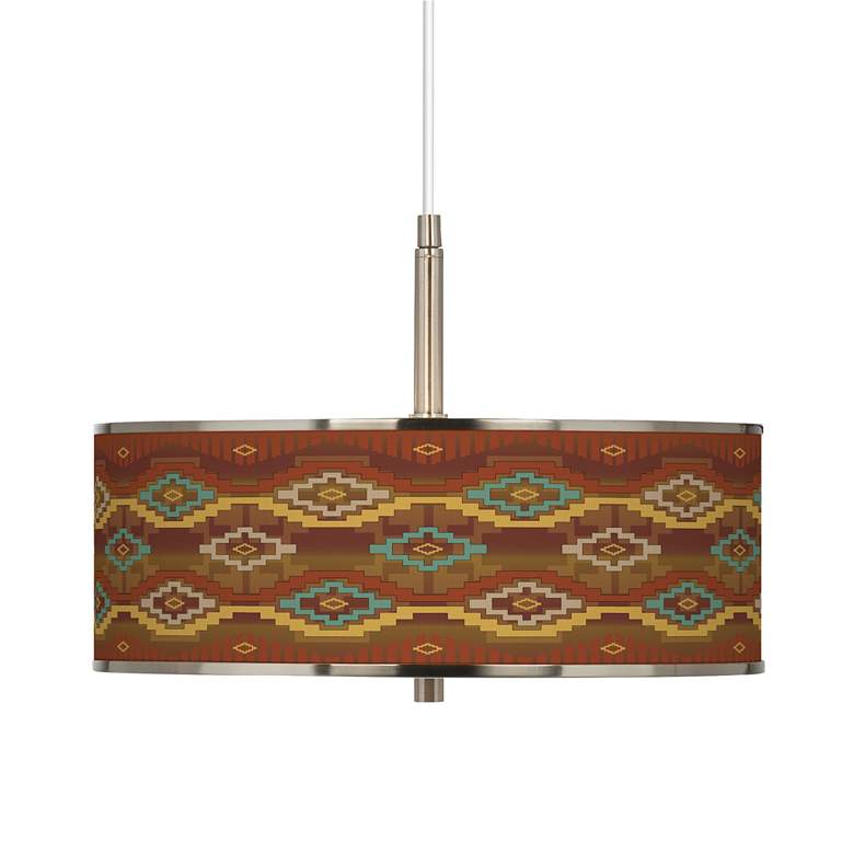 Image 1 Southwest Sienna Giclee Glow 16 inch Wide Pendant Light