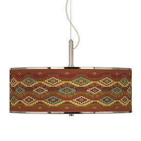 Image1 of Southwest Sienna Giclee Glow 20" Wide Pendant Light