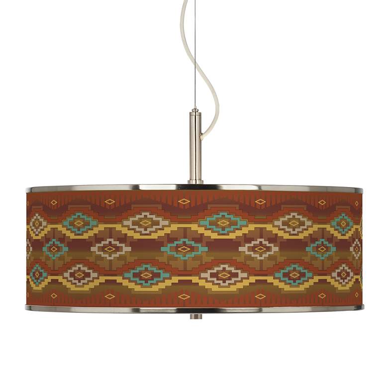 Image 1 Southwest Sienna Giclee Glow 20" Wide Pendant Light