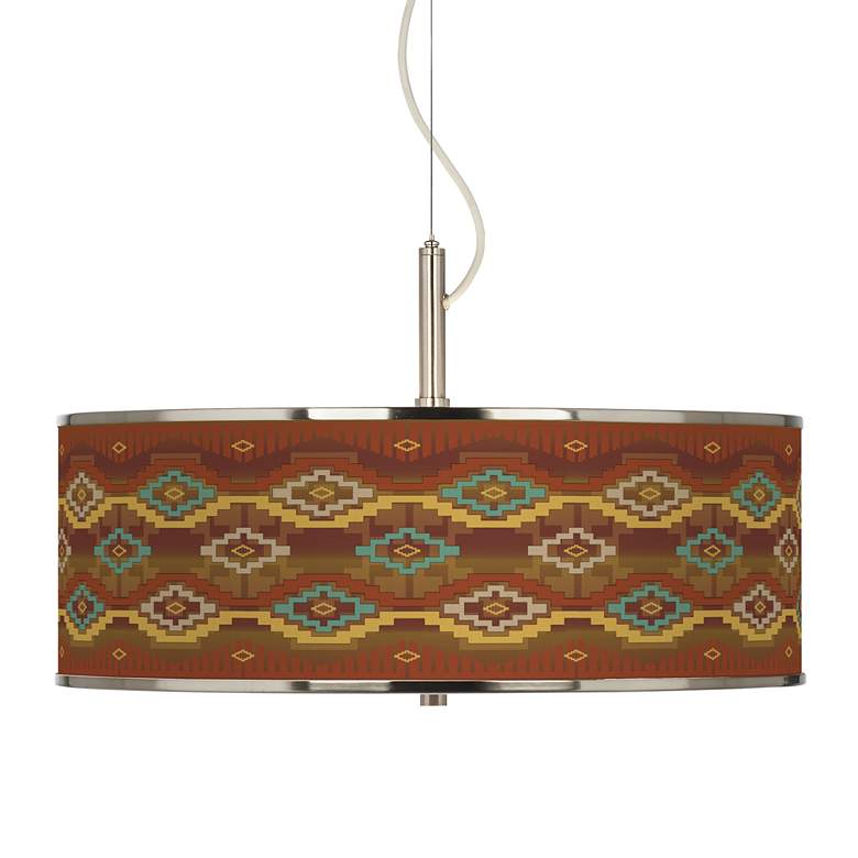 Image 1 Southwest Sienna Giclee Glow 20 inch Wide Pendant Light