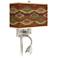 Southwest Sienna Giclee Glow LED Reading Light Plug-In Sconce