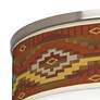 2_Southwest Sienna Giclee Nickel 20 1/4" Wide Ceiling Light more views