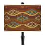 Southwest Sienna Giclee Paley Black Table Lamp