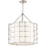 Sovereign 24&quot; Wide Polished Nickel LED Pendant Light