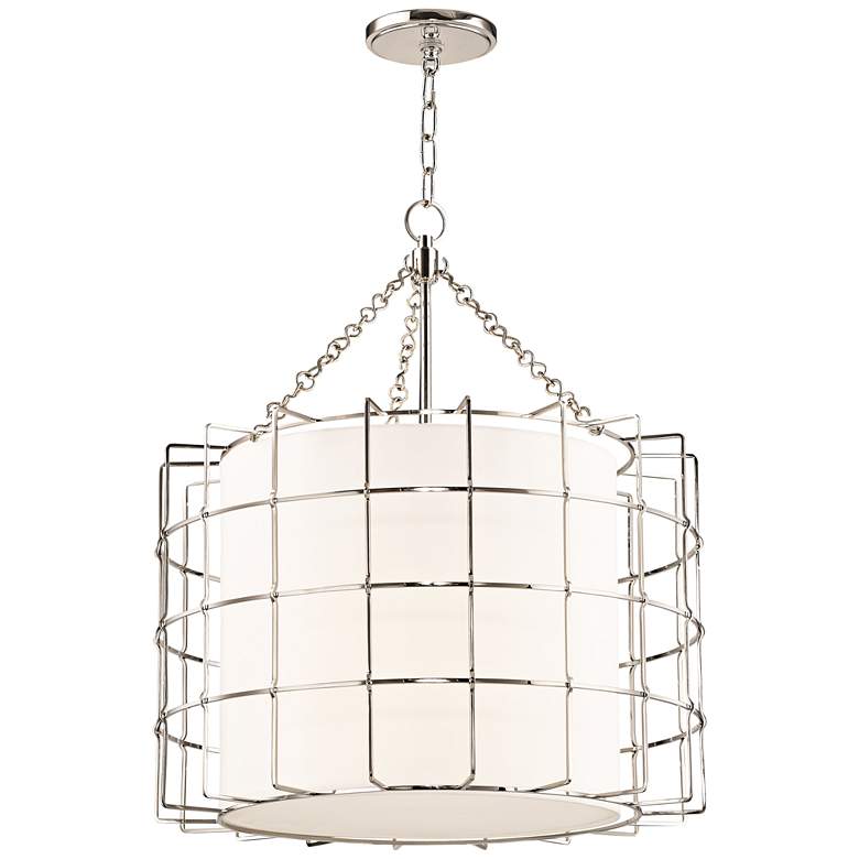 Image 1 Sovereign 24" Wide Polished Nickel LED Pendant Light