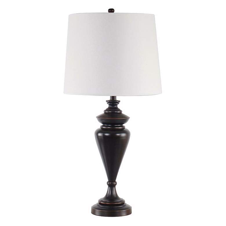 Image 1 Sovereign Collection Bronze Font Table Lamp