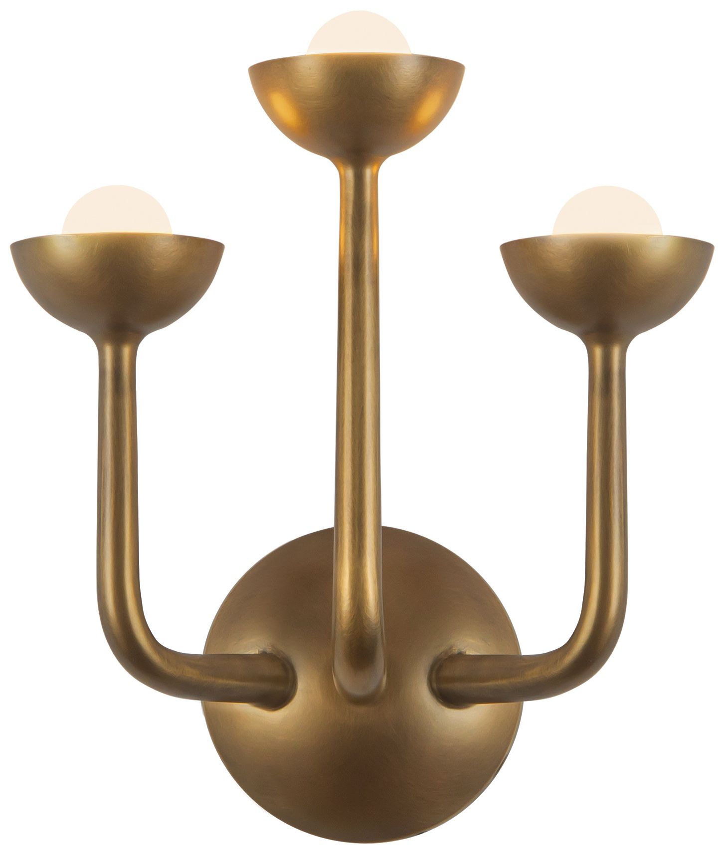 Spade 11-in Vintage Brass dimmable LED Wall/Vanity Light