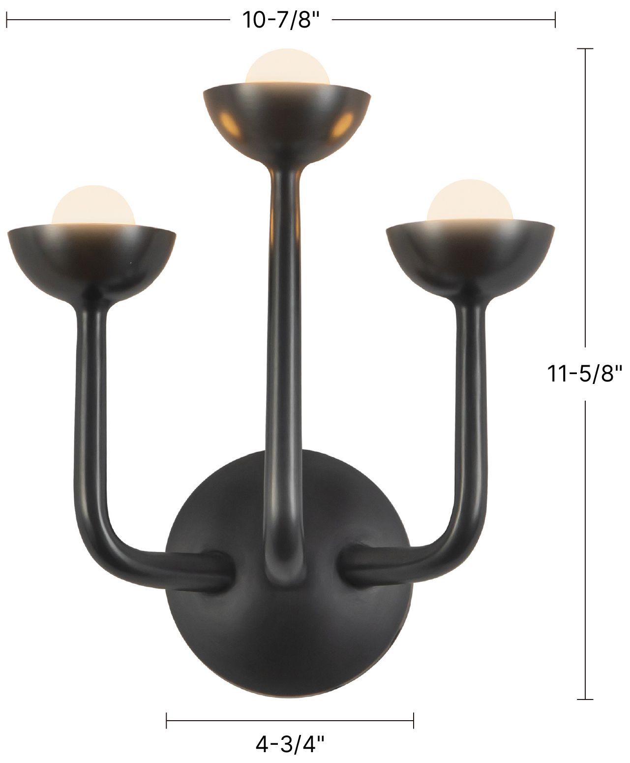 Image 7 Spade 11-in White dimmable LED Wall /Vanity Light more views