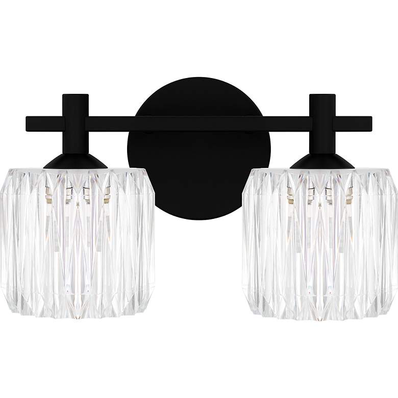Image 2 Spade 2-Light Matte Black Bath Light more views
