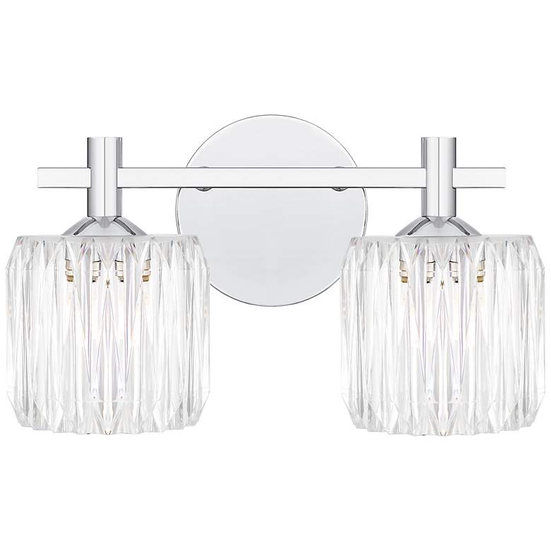 Image 1 Spade 2-Light Polished Chrome Bath Light