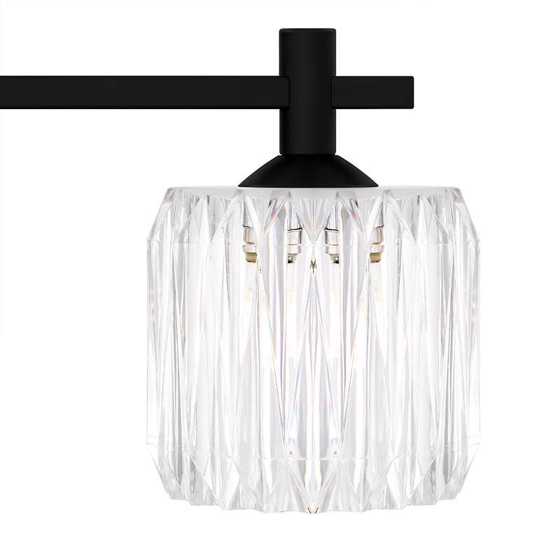 Image 5 Spade 3-Light Matte Black Bath Light more views