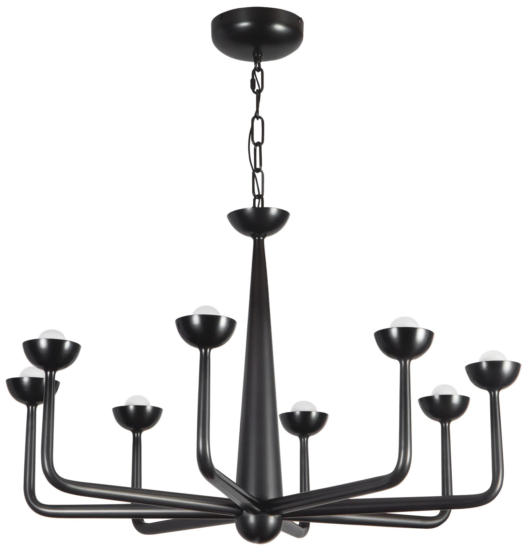 Image 3 Spade 30-in Urban Bronze dimmable LED Chandelier more views