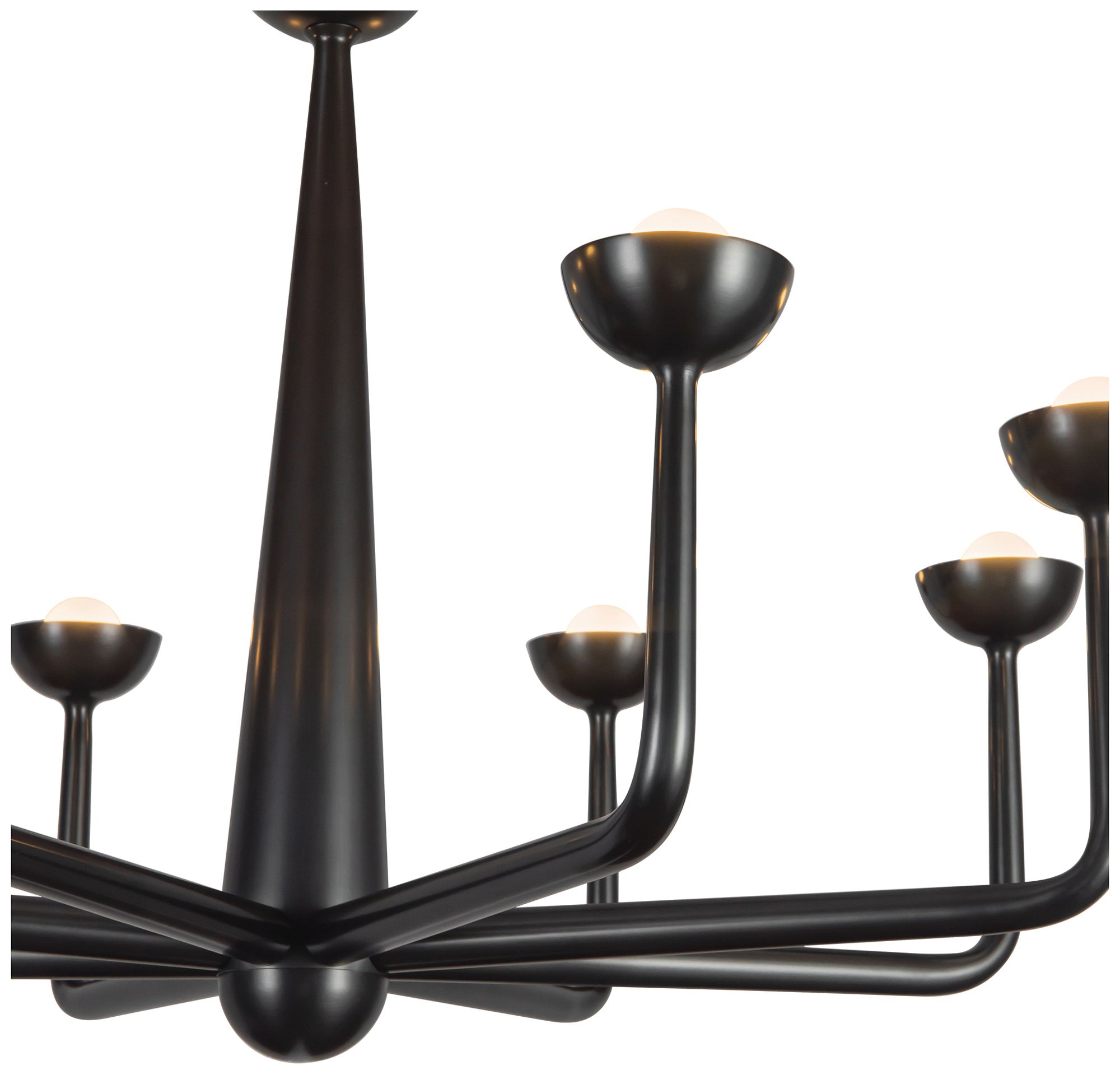 Image 4 Spade 30-in Urban Bronze dimmable LED Chandelier more views