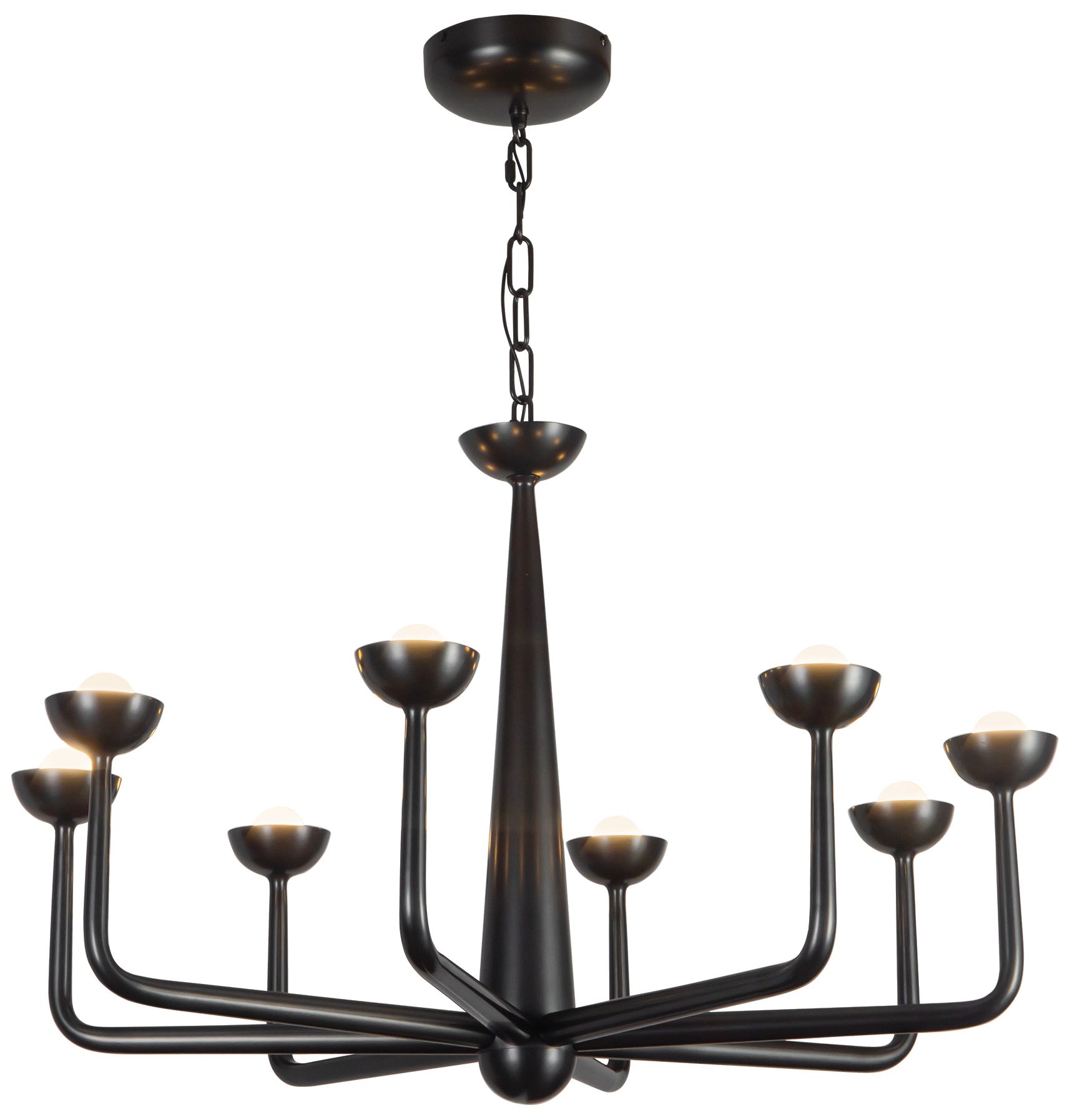 Image 6 Spade 30-in Urban Bronze dimmable LED Chandelier more views