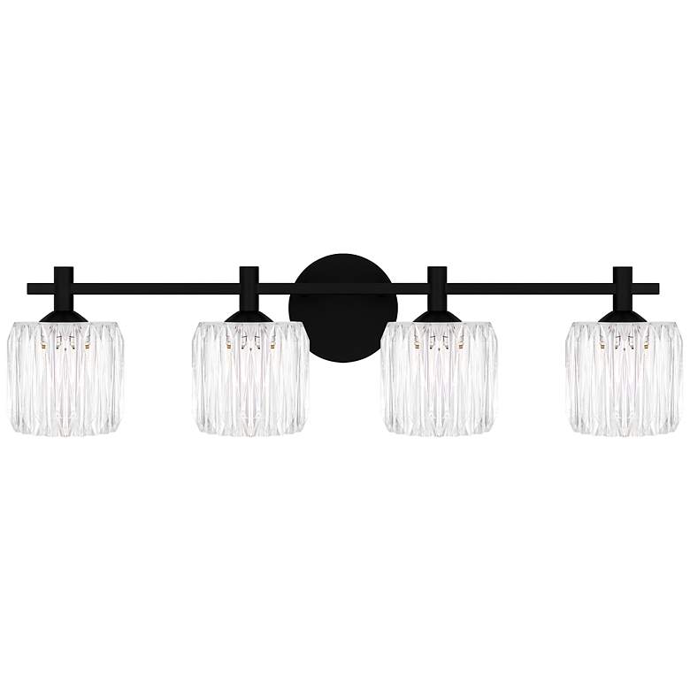 Image 1 Spade 4-Light Matte Black Bath Light