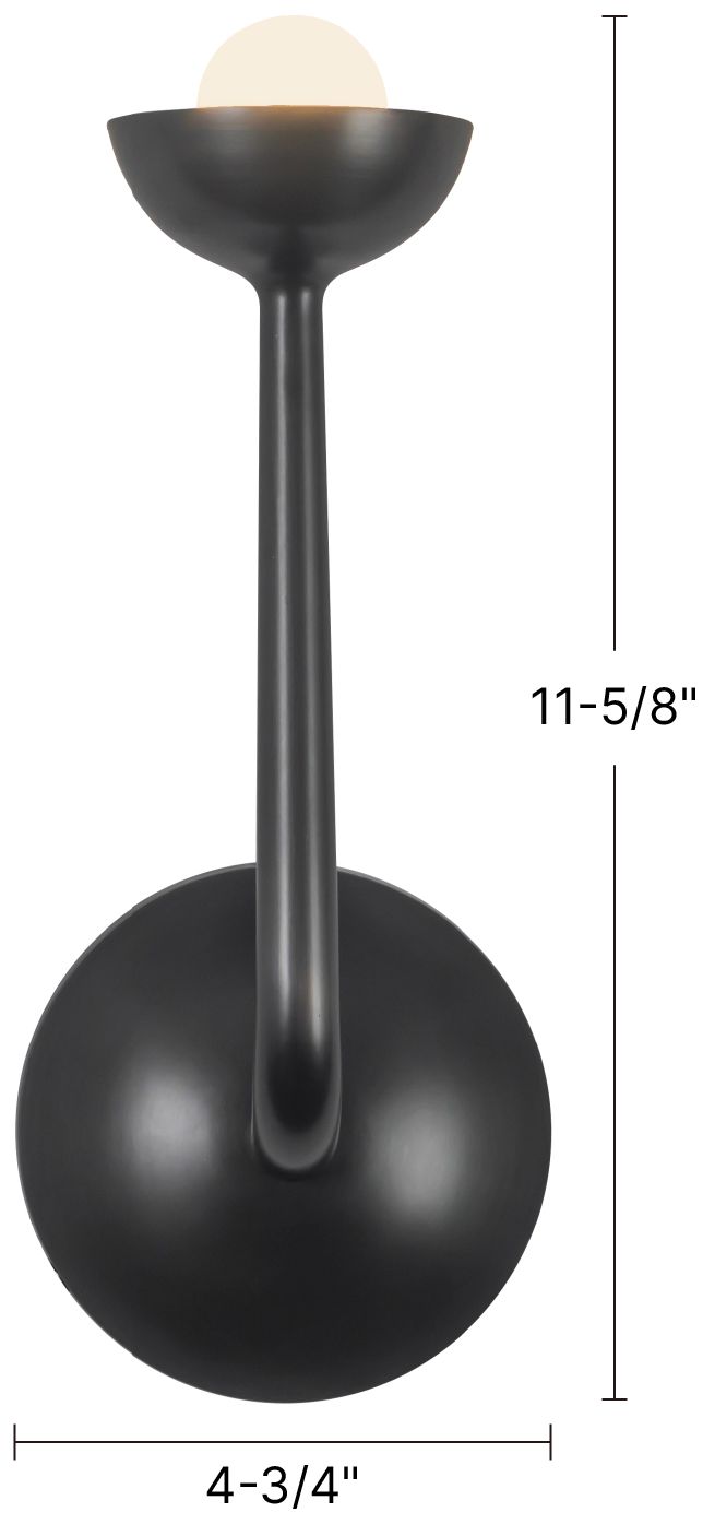 Image 7 Spade 5-in Antique White dimmable LED Wall/Vanity Light more views