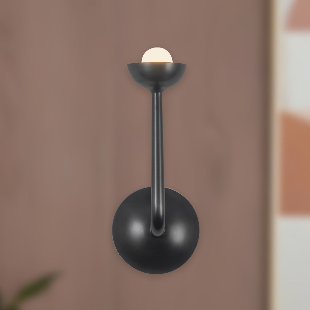 Spade 5-in Urban Bronze dimmable LED Wall /Vanity Light