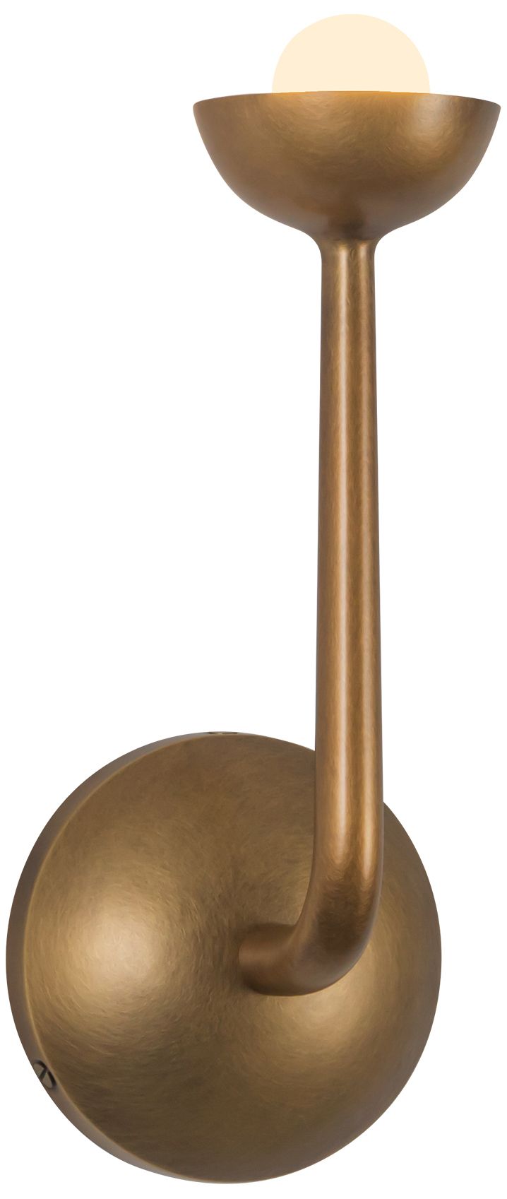 Image 6 Spade 5-in Vintage Brass dimmable LED Wall/Vanity Light more views