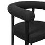 Spara Black Boucle Fabric Dining Chair in scene