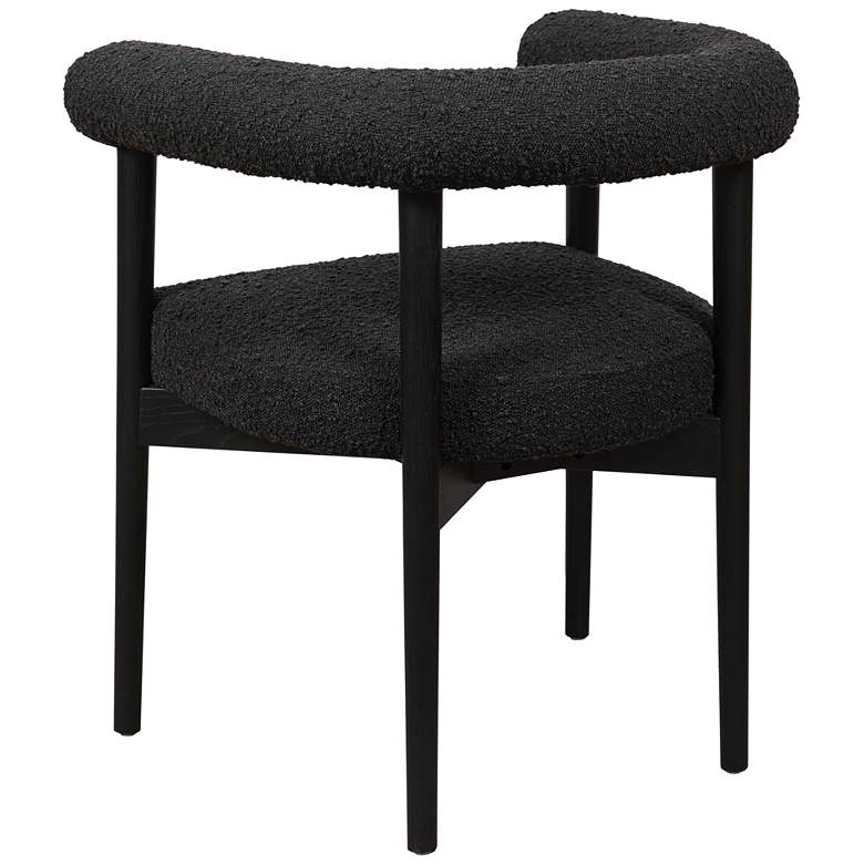Image 5 Spara Black Boucle Fabric Dining Chair more views