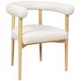 Spara Cream Boucle Fabric Dining Chair in scene