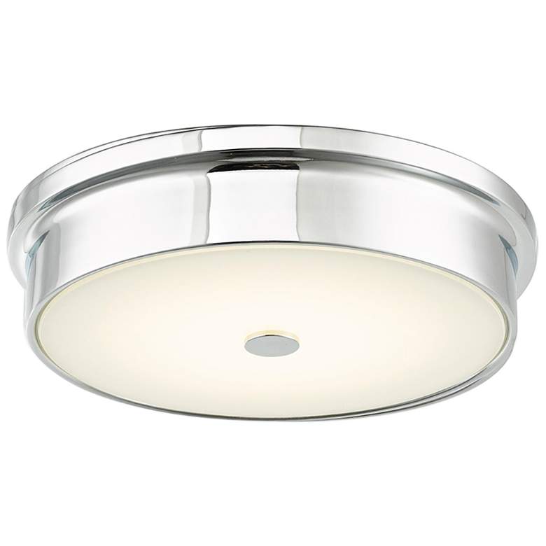 Image 2 Spark 12 inch Wide Chrome LED Modern Ceiling Light