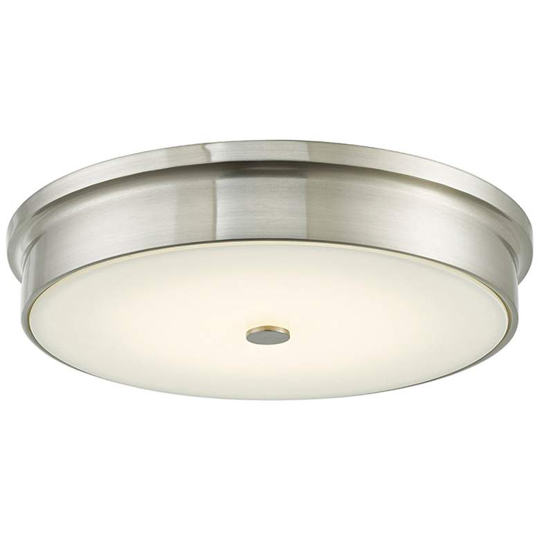 Image 2 Spark 15 inch Wide Brushed Nickel LED Modern Ceiling Light