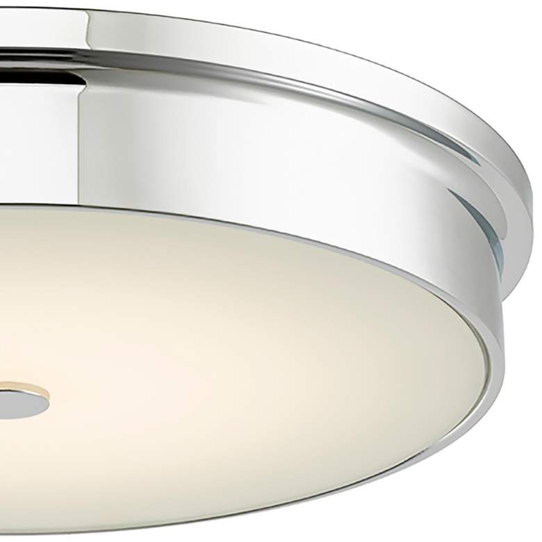 Image 3 Spark Chrome 15 inch Wide Modern LED Ceiling Light more views