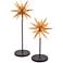 Sparkle Black and Gold Table Starbursts - Set of 2