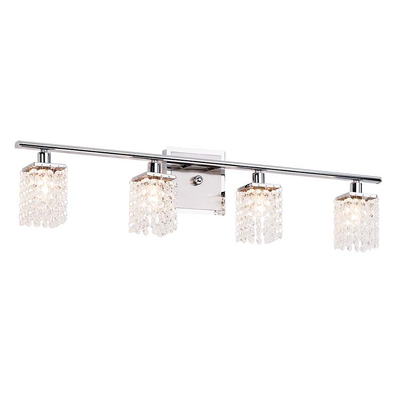Image 1 Sparkle Collection 30 1/2 inch Wide Bathroom Light Fixture