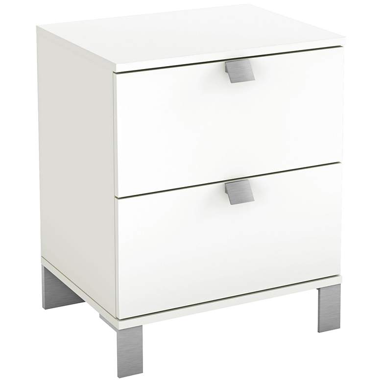 Image 1 Sparkling Collection Pure White Night Stand