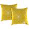 Sparks Pineapple 18" Square Outdoor Toss Pillow Set of 2