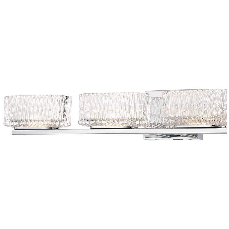 Image 2 Sparren 35 1/4" Wide Chrome 4-Light LED Vanity Bath Light more views