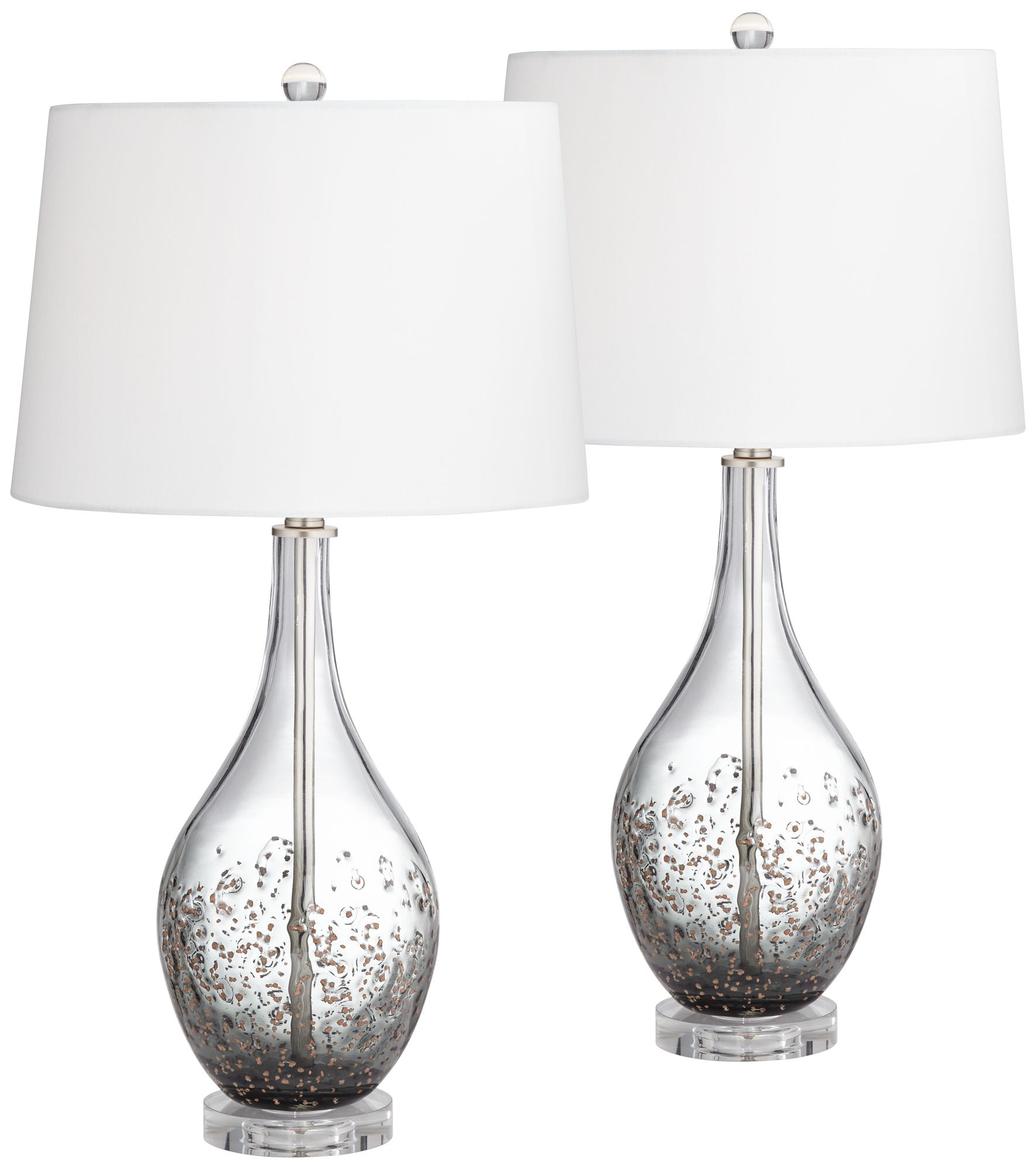 glass table lamp set