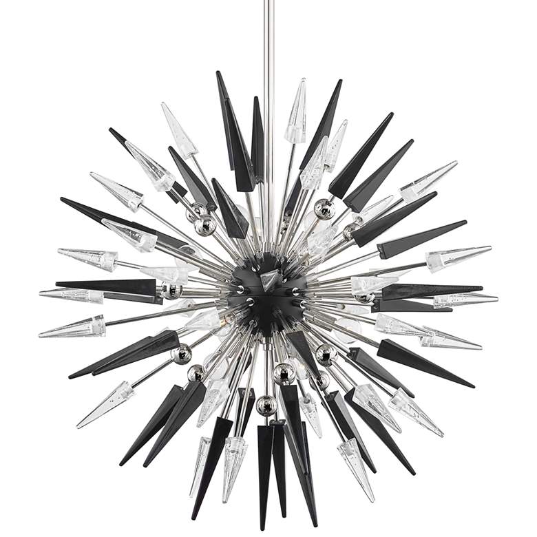 Image 2 Sparta 32" Wide Polished Nickel 12-Light Sputnik Chandelier