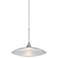 Spazio 8 3/4"W Nickel Clear-Frost Glass LED Mini Pendant