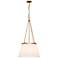 Speakeasy 18" Wide Aged Gold Pendant Light